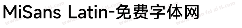 MiSans Latin字体转换